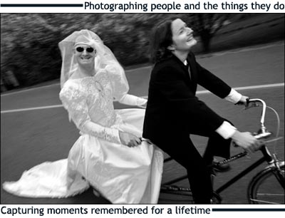 This is just one example of Jay Clendenin's insightful and humorous wedding photojournalism.